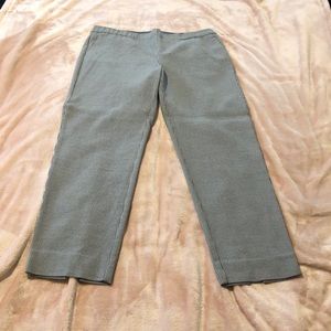 J. Jill gray and white striped pants